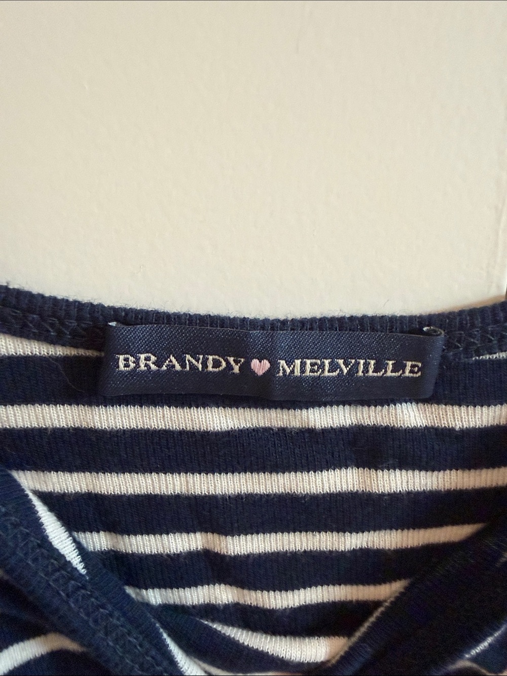 Brandy Melville Navyblue & White Striped Camisole - Picture 4 of 4